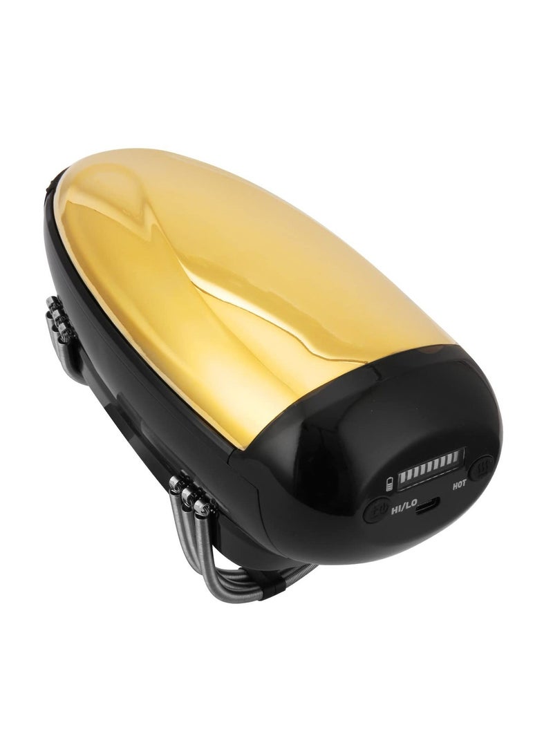 Handheld Heat Massager, Cordless USB Charge Vibration Neck/Legs/Hand Massage, 2 Massage Nodes，1 Hot Button - Image 1