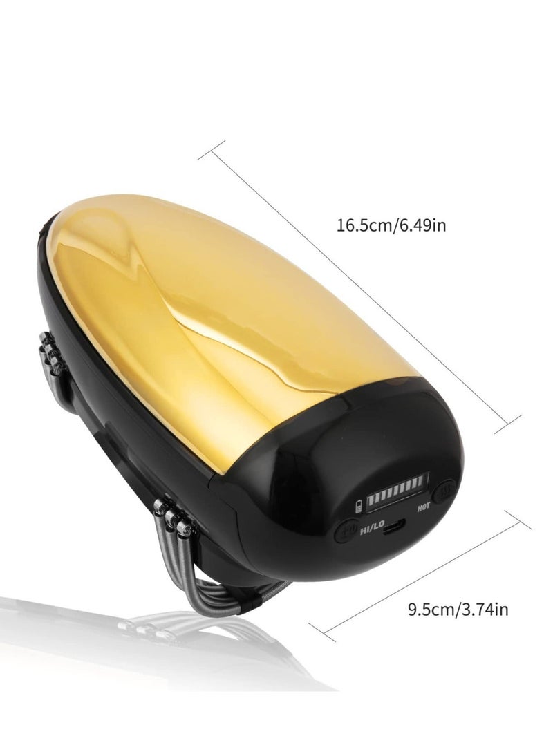 Handheld Heat Massager, Cordless USB Charge Vibration Neck/Legs/Hand Massage, 2 Massage Nodes，1 Hot Button - Image 5