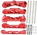 UURCSKY Aluminum Front Rear Suspension Arm Mount for Arrma 18 kratonOutcastTyphon 6s 17 FelonyInfraction 6s Upgrade PartRed - Image 2