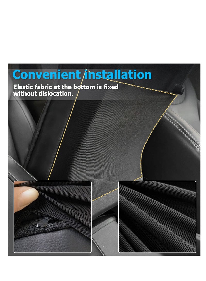 SYOSI Car Armrest Box Height Increase Support Pad, Memory Foam Microfiber Leather Elbow Comfort Booster Pad, Center Console Waterproof Cushion Pillow, Soft Auto Arm Rest Protector Cover (Black) - Image 5