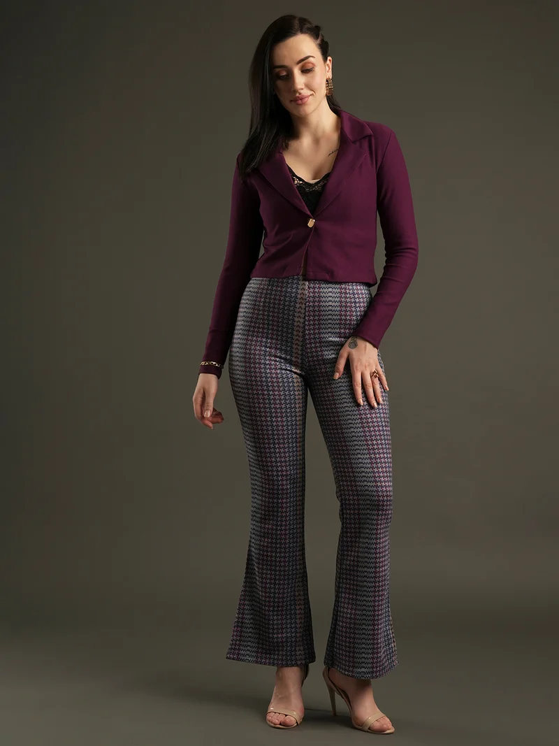 جلو باص جلوبس تريجينجز نسائية مطبوعة بقصة ضيقة