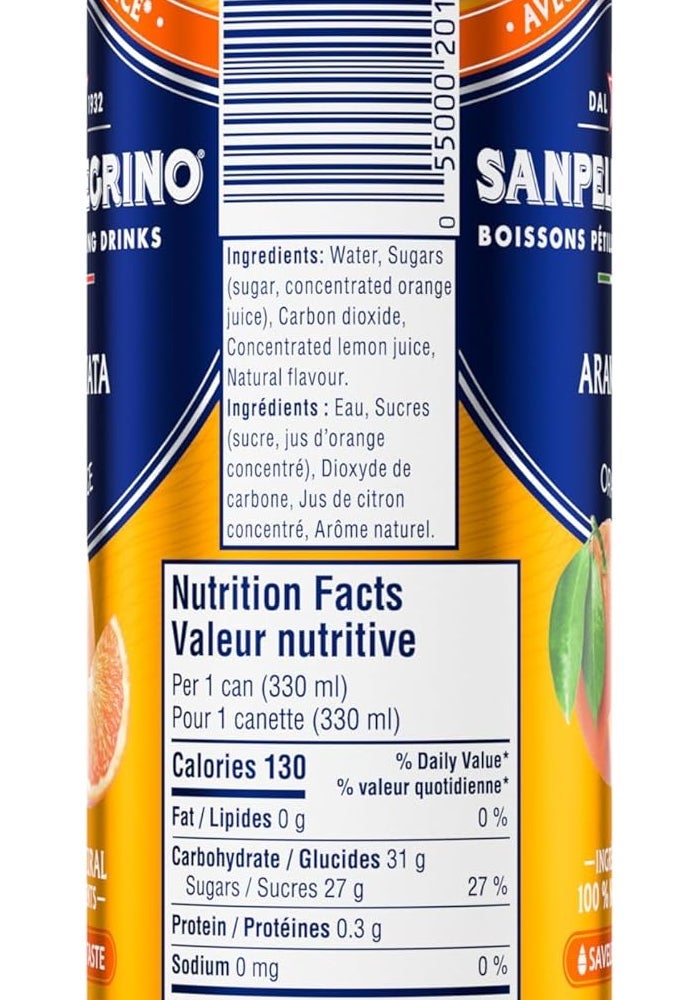 Sanpellegrino San Pellegrino Aranciata Sparkling Drink - 24 Cans - Image 4