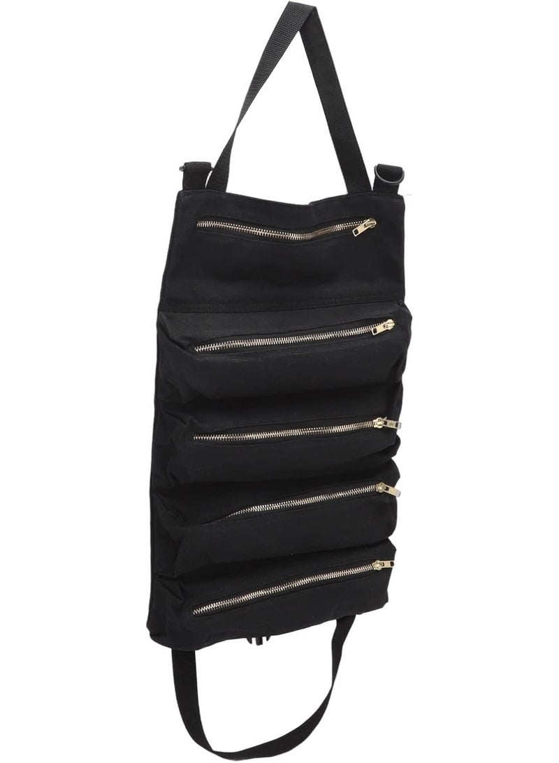 AIWANTO Garden Tool Bag & Roll-Up Tool Pouch – Foldable Tool Organizer for Car Back Seat, Garage & Garden | Storage Bag for Pliers, Wrenches & Hand Tools - Image 1