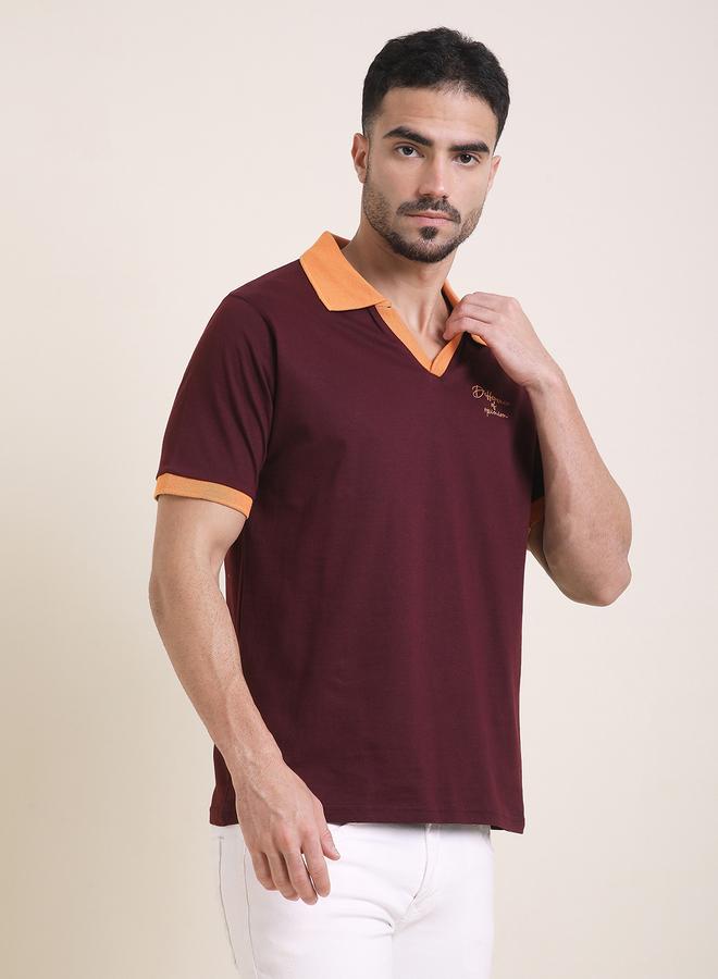 Difference of Opinion Men Relaxed Fit Printed Polo - Image 1