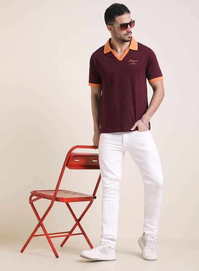 Difference of Opinion Men Relaxed Fit Printed Polo - Image 4