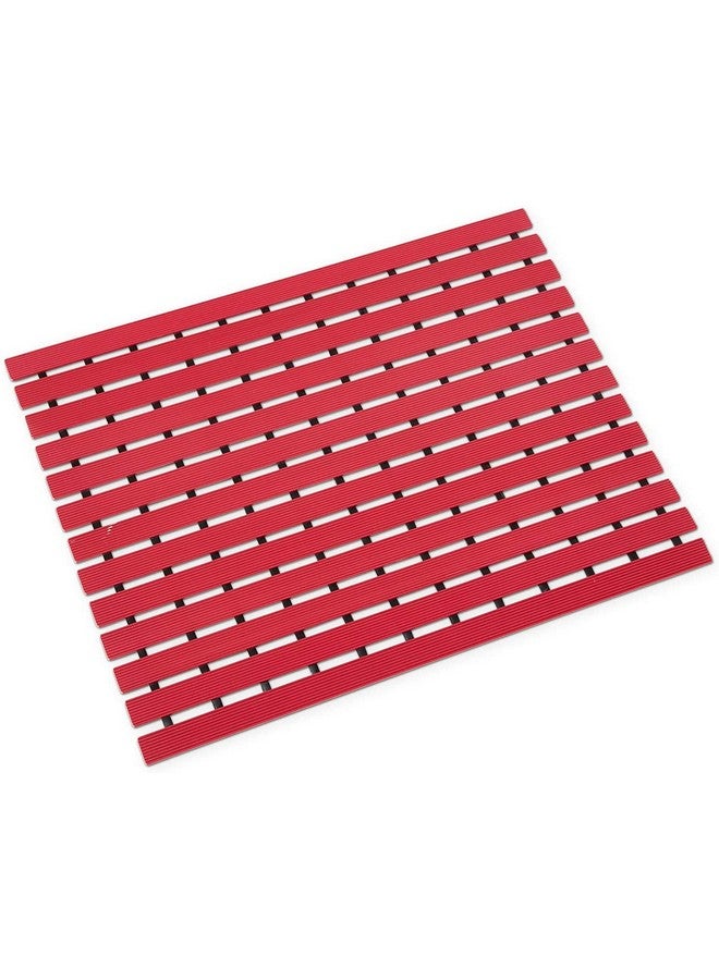 Eurotex Shower Mat Anti Slip for Shower, Kitchen, Wet Area, Laundry Room Indoor Outdoor, Non Skid (Burgandy, 61cm x 45cm) - Image 1