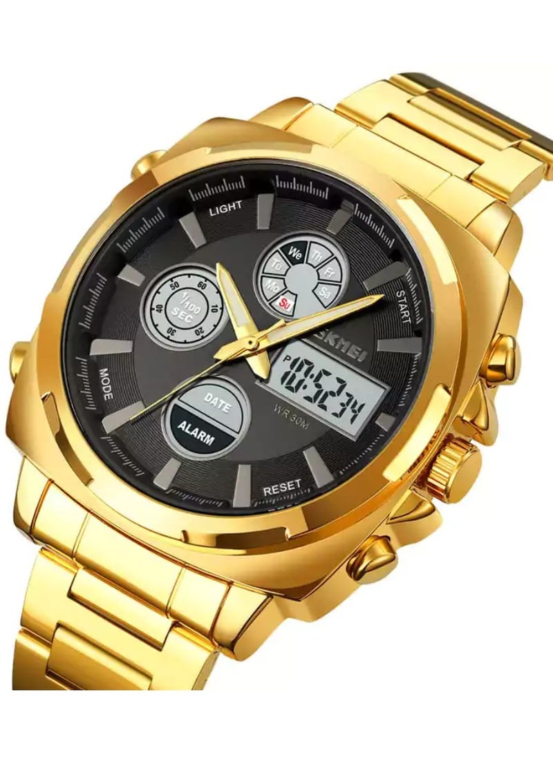 SKMEI 1673 Analog Digital Combination Stainless Steel Bracelet Men’s Watch - pzsku/Z3CD9E77A9B2659C4B8C5Z/45/_/1734706991/044b63ff-94a6-45eb-bd93-af58a705ae50