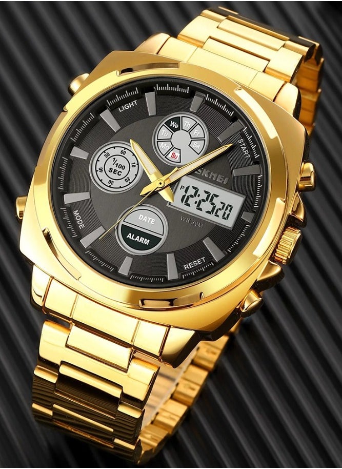 SKMEI 1673 Analog Digital Combination Stainless Steel Bracelet Men’s Watch - pzsku/Z3CD9E77A9B2659C4B8C5Z/45/_/1734707253/51897b86-531e-4fbd-a157-f51f6e13015f