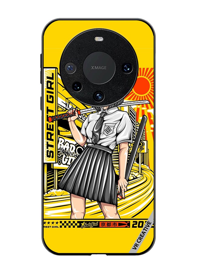 VR CREATIVE Protective Case Cover For Huawei Mate 60 Pro Samurai School Girl Design Multicolour - Image 1