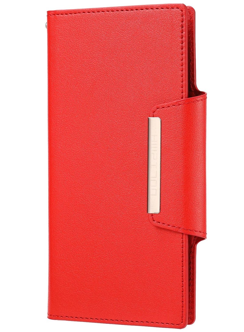 Suteni Flip Cover Card Slots Leather Phone Case for Oppo - Image 1