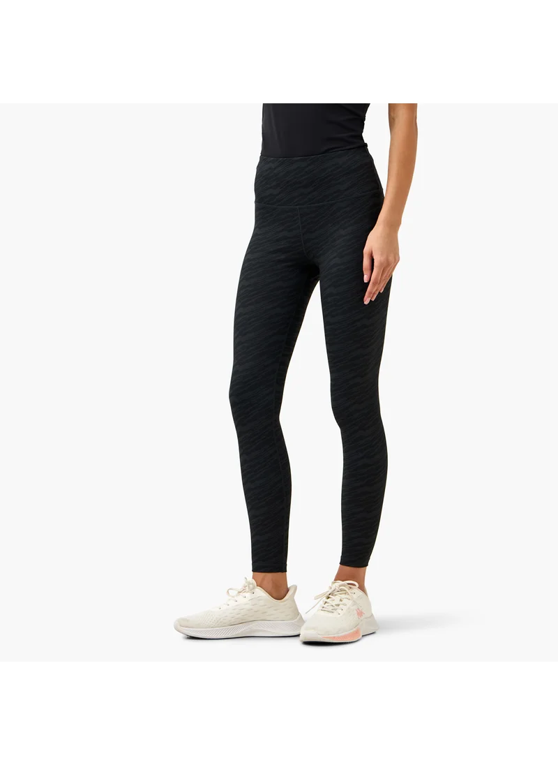 Kappa Kappa All-Over Print Leggings with Elasticated Waistband