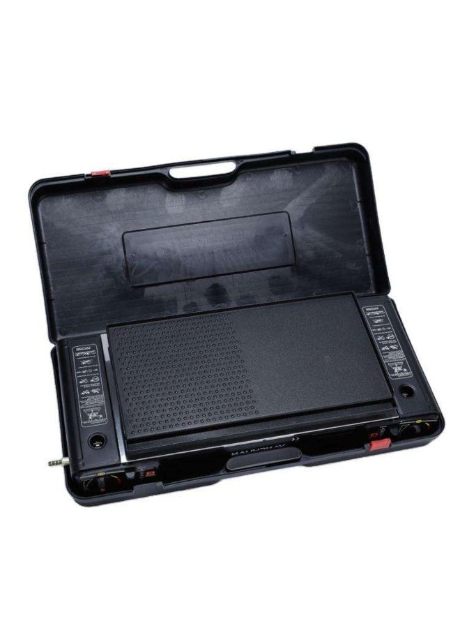 Tradeo High Quality 2 Burner Portable Gas Stove | Durable Iron Butane Fuel Cooker for Outdoor Camping - Image 1