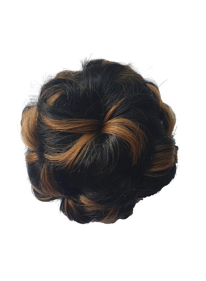 Foreign Holics Stylish Natural Brown Golden Claw Hair Bun Hair Accessories For Women - Image 2