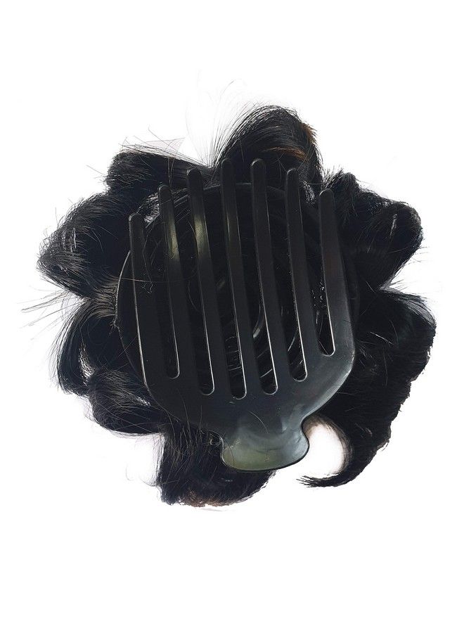 Foreign Holics Stylish Natural Brown Golden Claw Hair Bun Hair Accessories For Women - Image 3