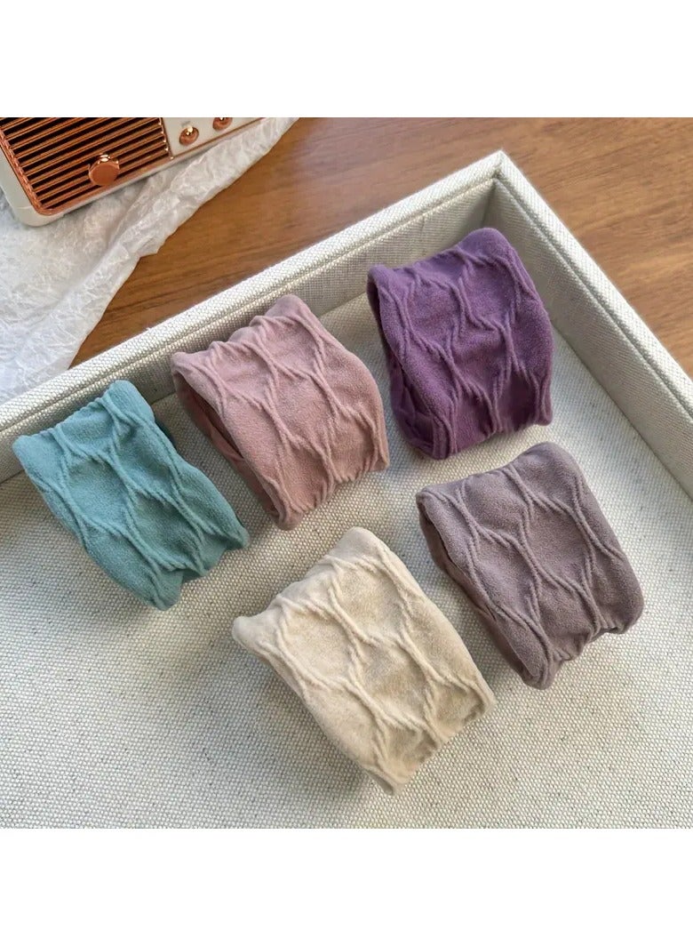 Ucanbe XUANLONG 2024 Collection: Soft & Stretchy Fabric Hair Scrunchies - Non-Slip, Wide & Thick Elastic Bands in Assorted Colors for Women | Cute Boho Style Solid Color Hair Ties with Floral Patterns, Hair Accessories - Image 1