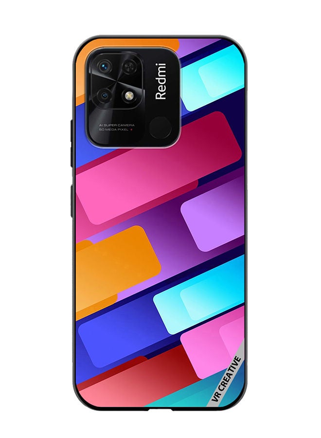 VR CREATIVE Protective Case Cover For Xiaomi Redmi 10C Abstract Design Multicolour - Image 1