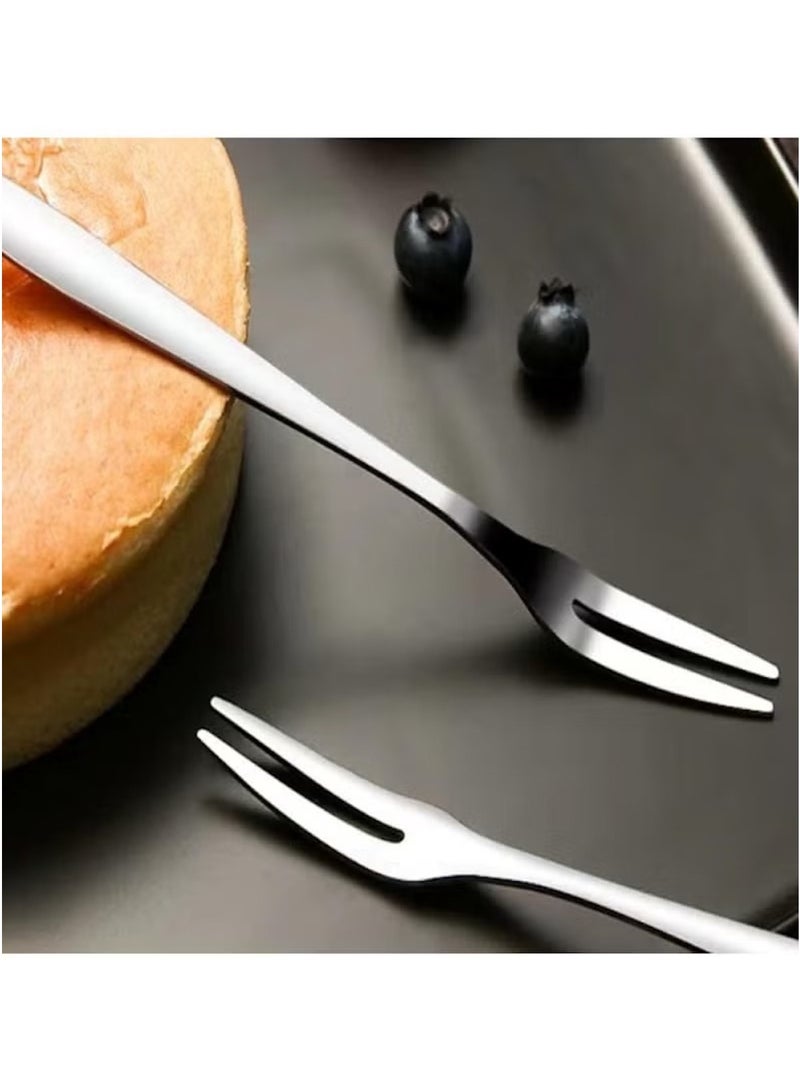 Huitich 3-Piece Mini Stainless Steel Dessert Fork Set – 13.3 cm, Lightweight & Durable - Image 4