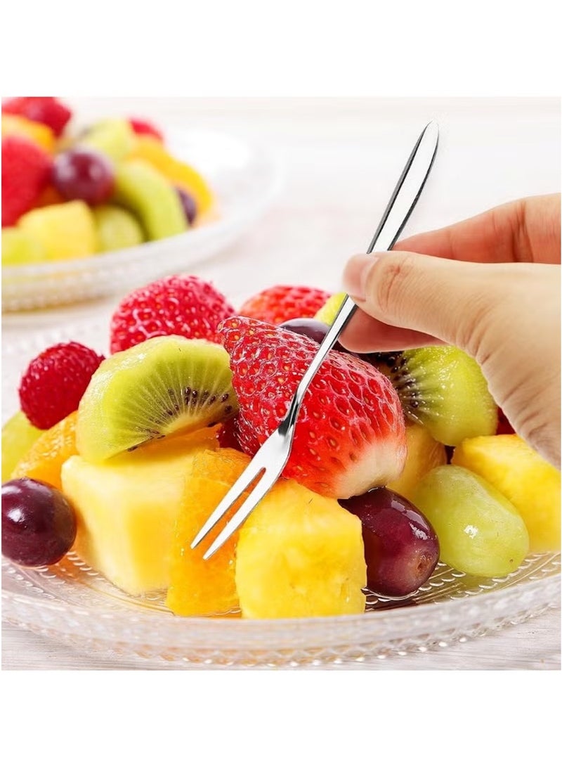 Huitich 3-Piece Mini Stainless Steel Dessert Fork Set – 13.3 cm, Lightweight & Durable - Image 3