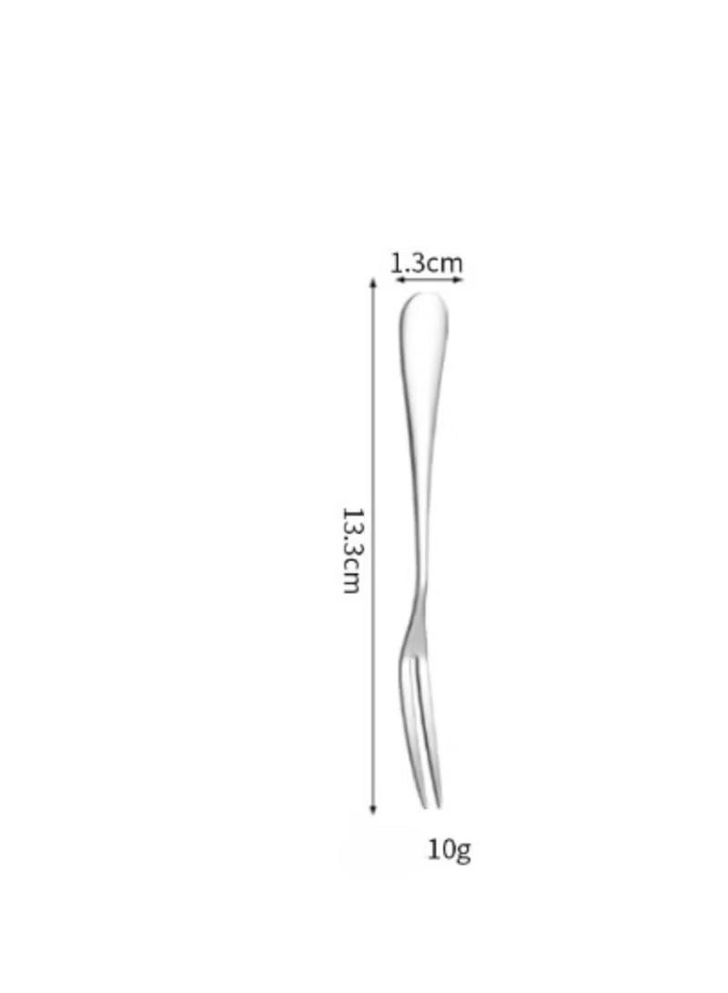 Huitich 3-Piece Mini Stainless Steel Dessert Fork Set – 13.3 cm, Lightweight & Durable - Image 5