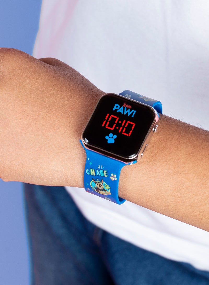 PAW PATROL Nickelodeon Paw Patrol Blue Strap LED Boys Watch - PAW4354  - Image 4