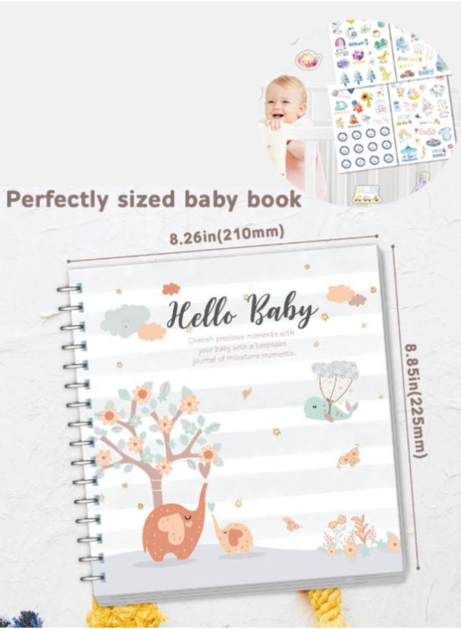 INSENSE Baby Milestone Journal Sticker Set – DIY Decorations for Baby's Growth Milestone Memory Book, Cherish Precious Moments - Image 4