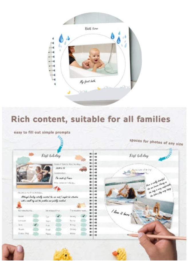 INSENSE Baby Milestone Journal Sticker Set – DIY Decorations for Baby's Growth Milestone Memory Book, Cherish Precious Moments - Image 5