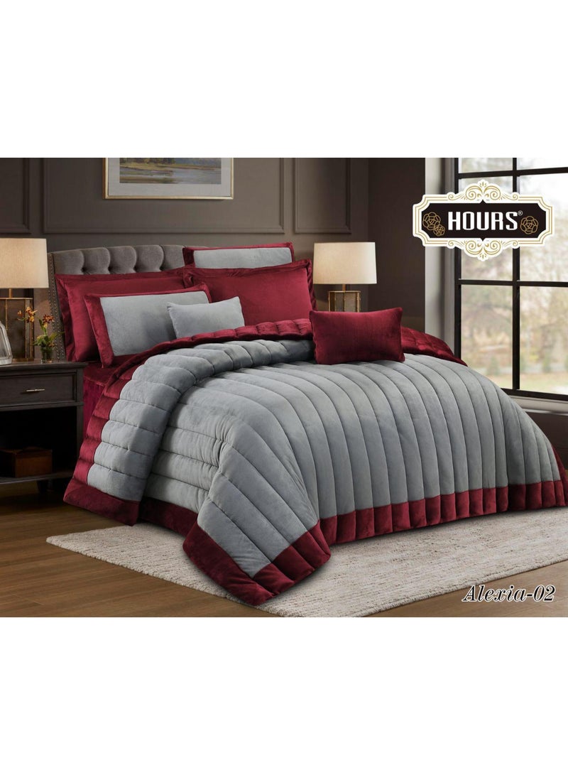 هورس مفرش شتوي نفرين طقم 8قطع حشوه ثابته