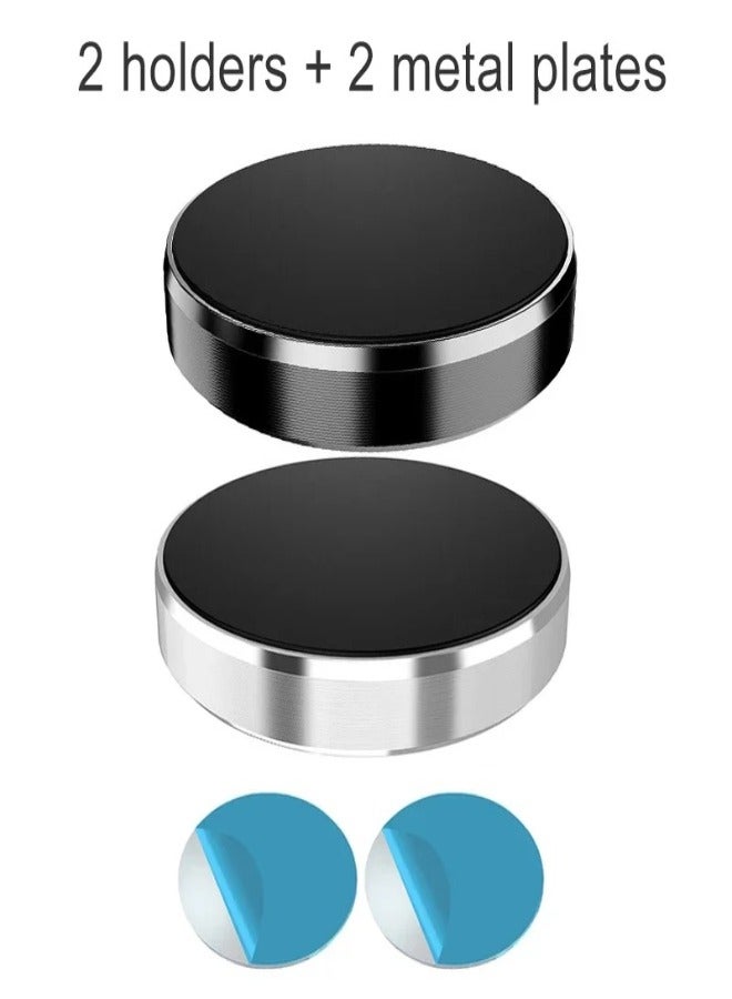 AROAQ Magnetic Car Phone Holder Universal Car Phone Stand for iPhone Xiaomi Huawei Samsung Dashboard Wall Mounted Car Magnet Sticker (2 Pcs) - Image 1