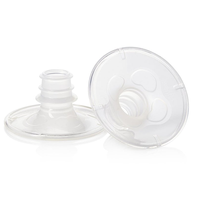 Evenflo Feeding 2 Piece AdvancedFit Flange System with Access to Instructional Video, Small (24.5mm)(Pack of 2) - Image 1