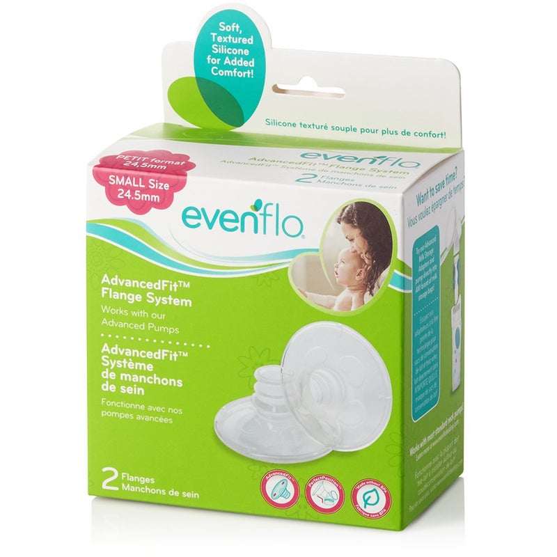 Evenflo Feeding 2 Piece AdvancedFit Flange System with Access to Instructional Video, Small (24.5mm)(Pack of 2) - Image 2