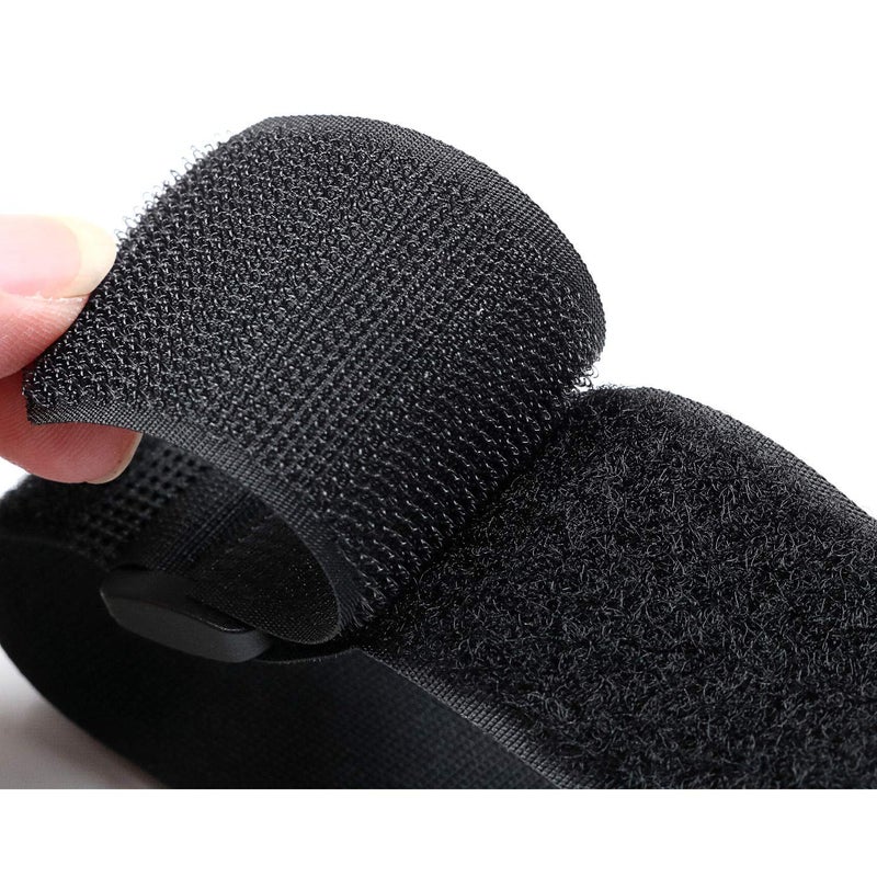 ENVISIONED Reusable Cinch Straps 3" x 72" - 4 Pack, Multipurpose Strong Gripping, Quality Hook and Loop Securing Straps (Black) - Image 4