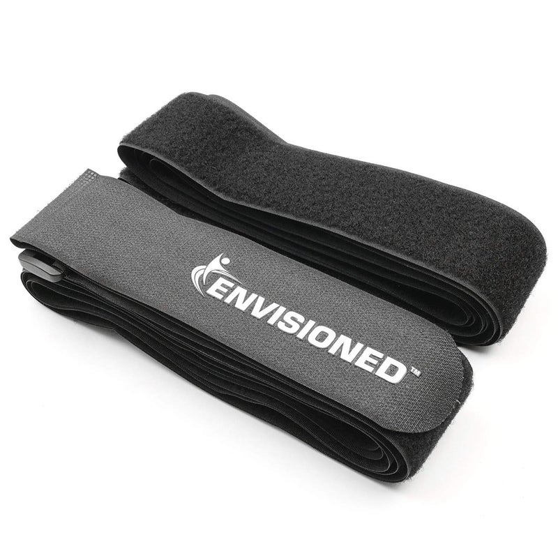 ENVISIONED Reusable Cinch Straps 3" x 72" - 4 Pack, Multipurpose Strong Gripping, Quality Hook and Loop Securing Straps (Black) - Image 3