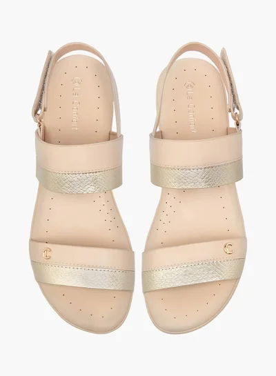 Le Confort Women Textured Strap Sandals with Buckle Closure