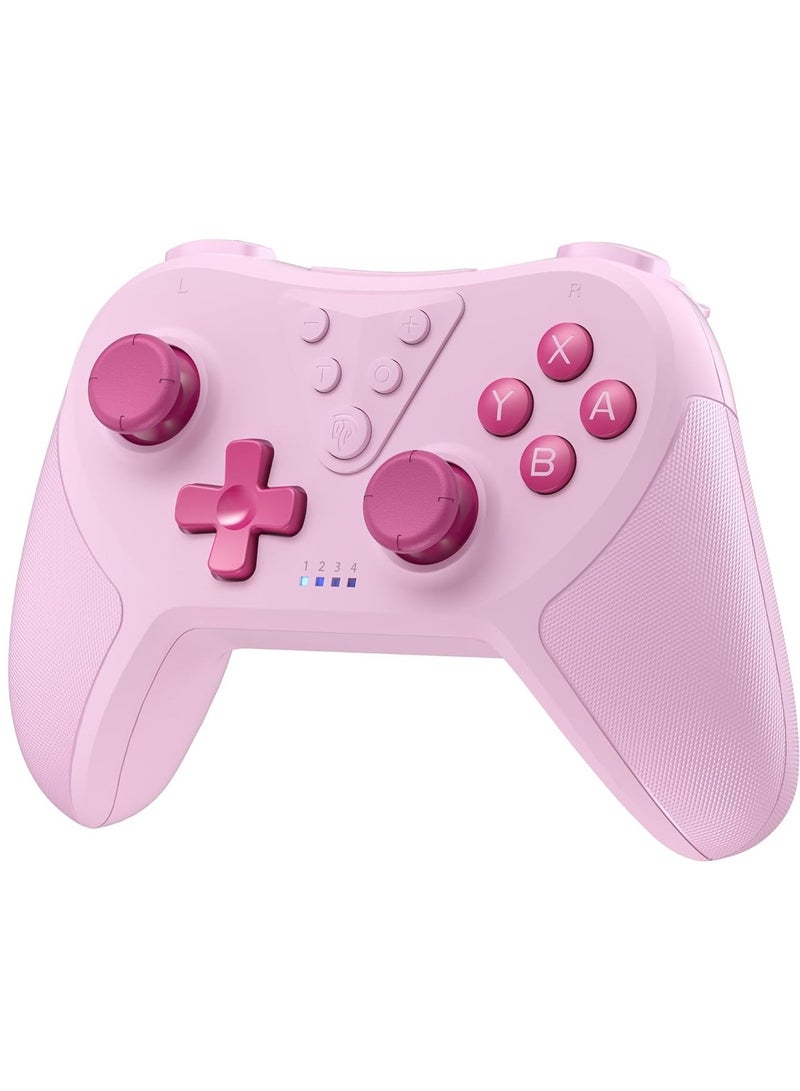 EasySMX جهاز تحكم كلاسيكي EasySMX T37 لجهاز سويتش، جهاز تحكم ألعاب بلوتوث لجهاز سويتش/سويتش لايت/سويتش OLED مع جيروسكوب 6 محاور، اهتزاز مزدوج قابل للتعديل، توربو مزدوج، زر واحد للاستيقاظ، جهاز تحكم معزز ببطارية 400 مللي أمبير، خفيف الوزن، تصميم مريح ومضاد للانزلاق - Image 1