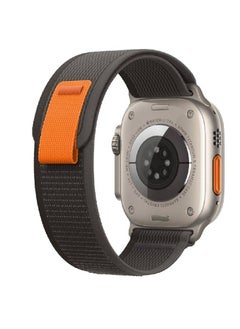 Stainless Steel Metal Strap Milanese Loop Alloy Replacement For Apple Watch Ultra / Watch Ultra 2 49mm Black/Gray