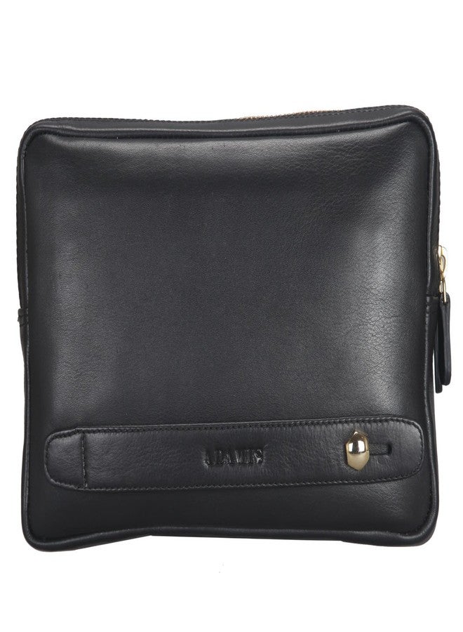 Adamis Multi Utility / Cash Leather Pouch P32 In Black - Image 2