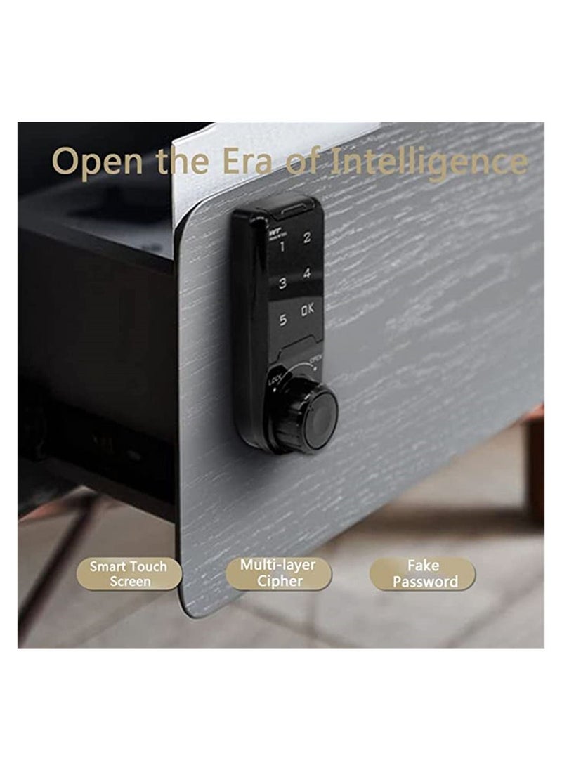 Y&D - Combination Lock for Smart Home Electronic Password Drawer Lock, Shoe Cabinet Desk File Locker Door Digital Keyboard, Knob Turning Tongue, Multi-layer Password, False - Image 1