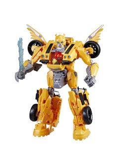 Rise of the Beasts Movie, Beast-Mode Bumblebee Converting Toy With Lights and Sounds, Ages 6 and up, 10-inch