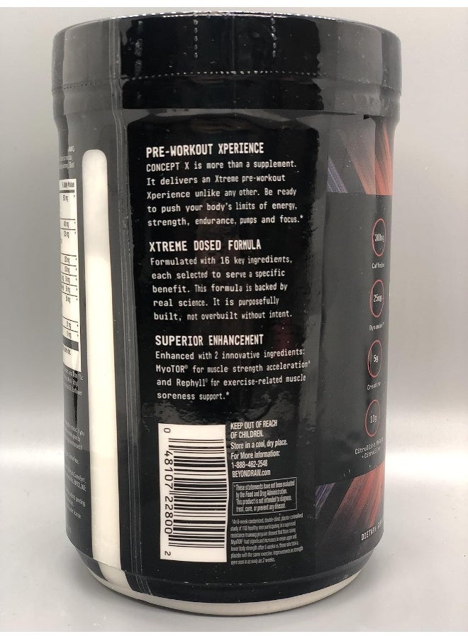 BEYOND RAW Concept X Pre-workout (Sweet & Tart) 20 Servings - Image 2