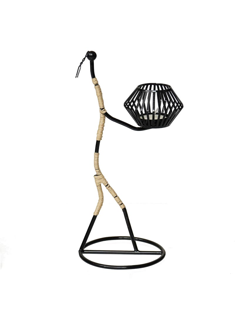 Webelkart Webelkart Premium Trible Lady Tealight Candle Holder for Home Decor| Candle Holder for Diwali Decoration (11.00 Inches)  - Image 3