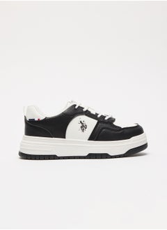 U.S. Polo Assn. Women's White Low-Top Sneakers - Classic Lace-Up Design, Comfortable Shoes for Everyday Wear  - Image 1