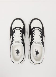 U.S. Polo Assn. Women's White Low-Top Sneakers - Classic Lace-Up Design, Comfortable Shoes for Everyday Wear  - Image 4