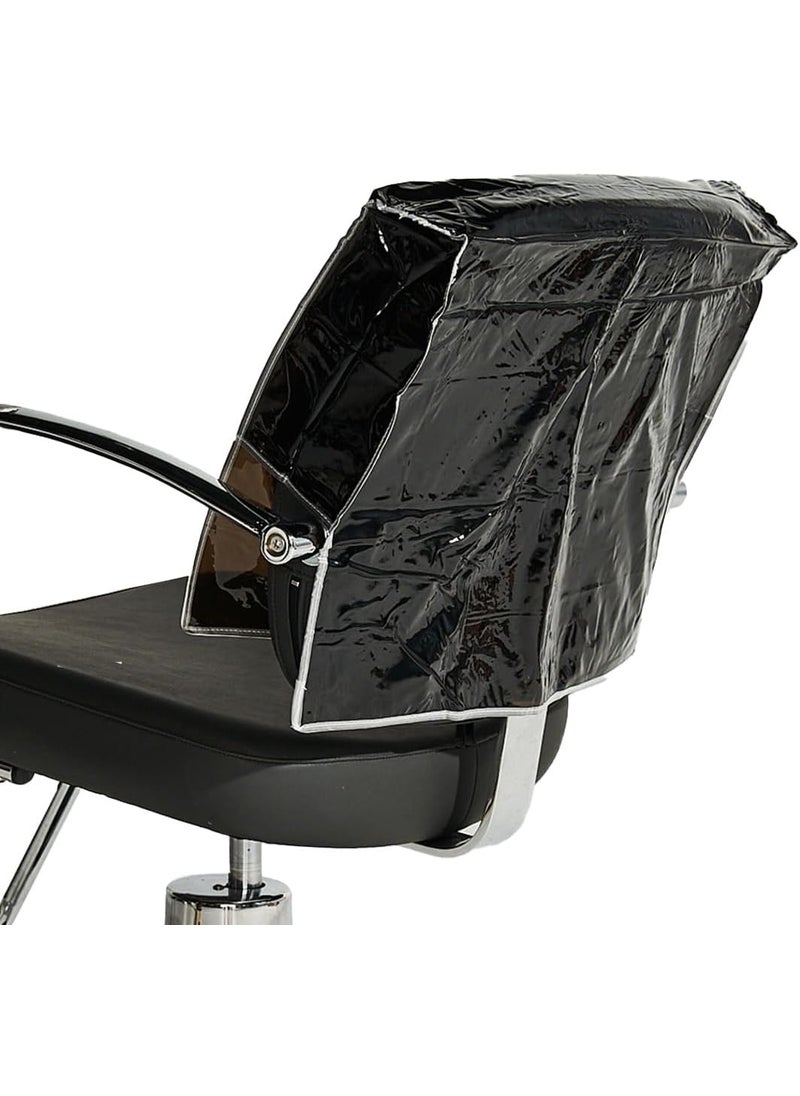 Betty Dain - Betty Dain Salon Chair Cover Protects SpaSalon Chair Upholstery from Stains Chemicals Moisture and Wear Square Fits Most Salon Chairs Durable Vinyl Black - Image 1