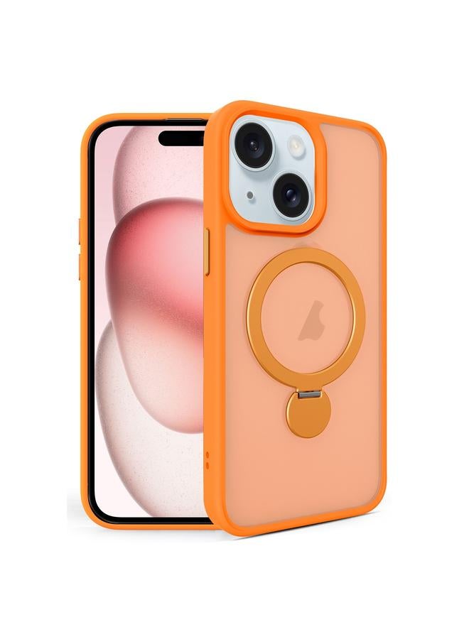 اس-توب جراب لهاتف iPhone 15 Plus، جراب هاتف مغناطيسي قابل للدوران 360 درجة مع حامل مغناطيسي من MagSafe - Image 1