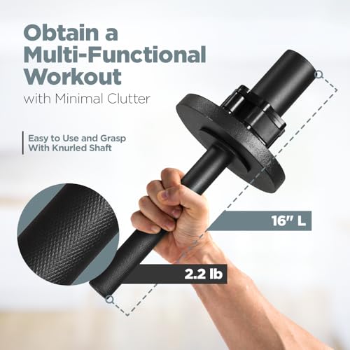 LoGest Wrist Strengthener Forearm Exerciser Option of Standard Plate 1 Inch or Olympic Plate 2 Inch With a Collar Hand Developer Arm Grip Workout Strength Trainer for Starter and Pro Workout Equipment Home Gym Forearm Strengthener Black 2 Inch Olympic Plate - Image 3