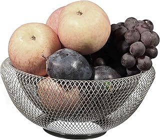 Cq acrylic Cq acrylic Fruit Basket For Kitchen Counter,Fruit Basket With Banana Hanger For Kitchen Countertop,Fruit and Vegetable - Image 1