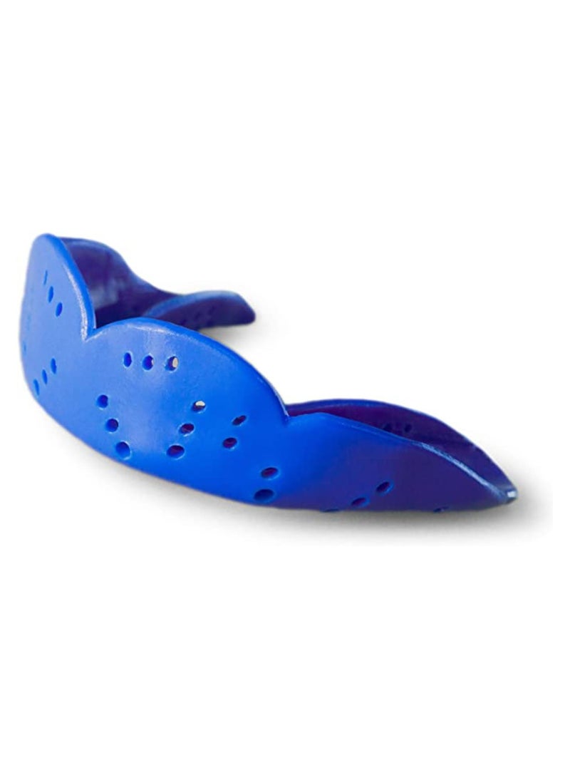 SISU Aero Large Mouthguard, Royal Blue - 2.0mm Thin - Custom-Molded Fit - Slim Design - Remoldable Up to 20 Times - for Team Sports - Non Toxic