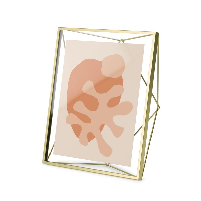 Umbra Prisma Picture Frame 8x10 Photo Display for Desk or Wall Brass