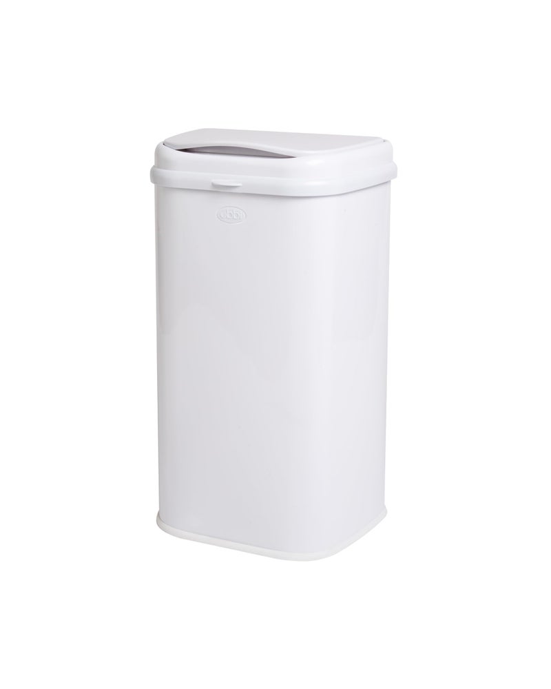 ubbi Ubbi Adult Diaper Pail Steel Odor Locking No Special Bag Required AwardsWinning Modern Design White 