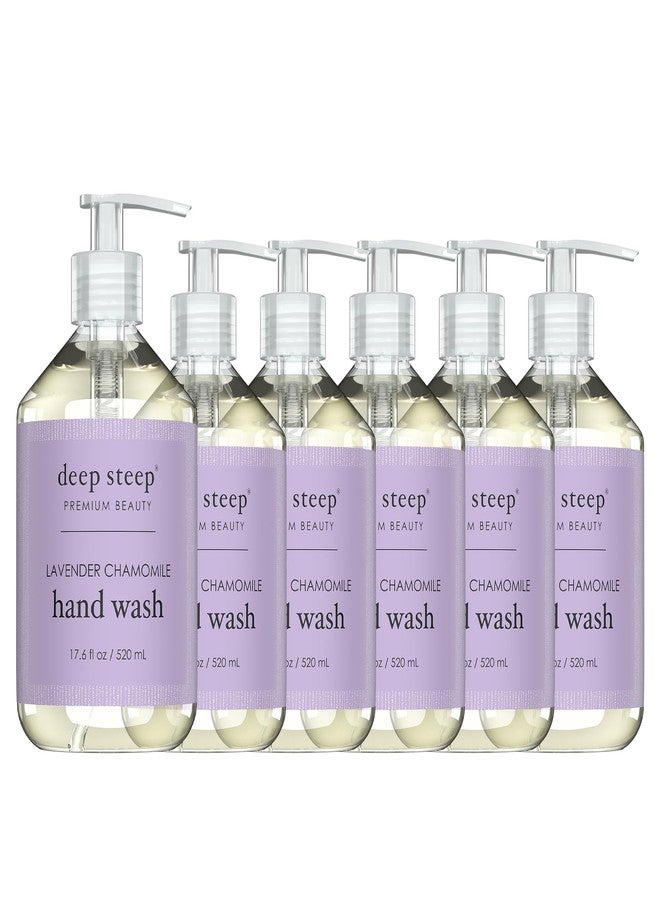 Deep Steep Liquid Hand Wash 17.6oz (Pack of 6) (Lavender Chamomile)